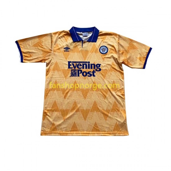 Billige Fotballdrakter Leeds United Retro Herre Bortedrakt 1991-1992 Kortermet