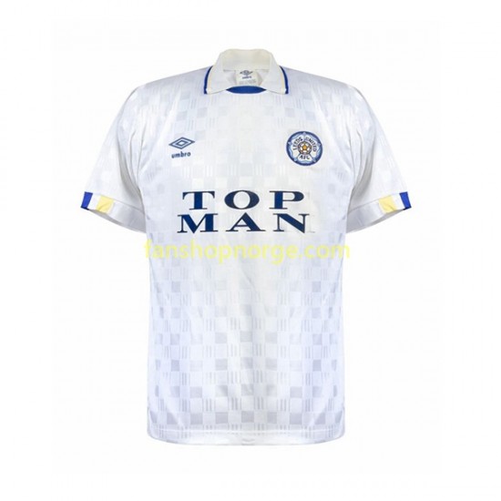 Billige Fotballdrakter Leeds United Retro Herre Hjemmedrakt 1989-1990 Kortermet