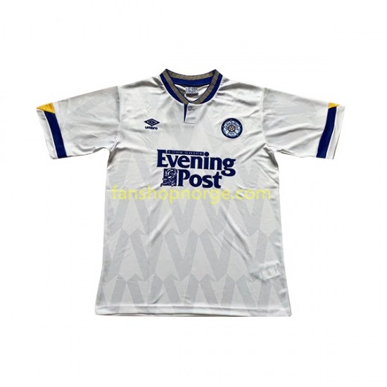 Billige Fotballdrakter Leeds United Retro Herre Hjemmedrakt 1991-1992 Kortermet