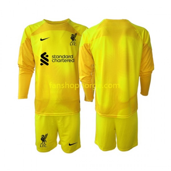 Billige Fotballdrakter Liverpool Keeper Barn Fjerdedrakt 2022-2023 Langermet