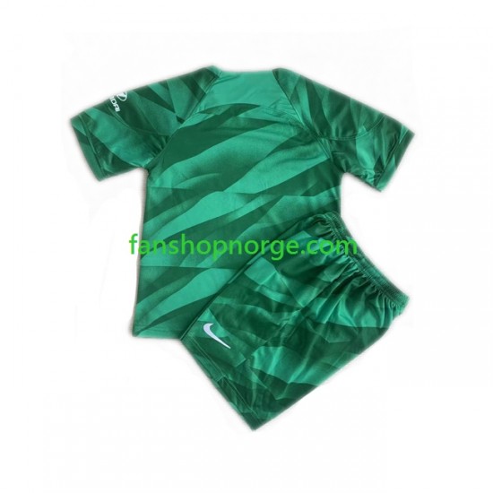 Billige Fotballdrakter Atlético Madrid Keeper Barn Bortedrakt 2023-2024 Kortermet