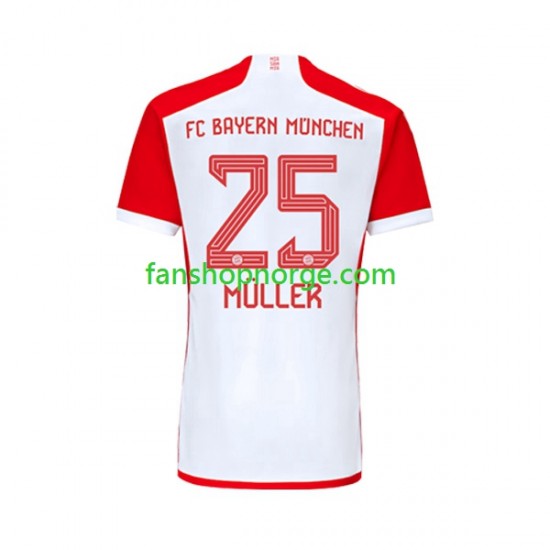 Billige Fotballdrakter FC Bayern München Thomas Muller 25 Herre Hjemmedrakt 2023-2024 Kortermet