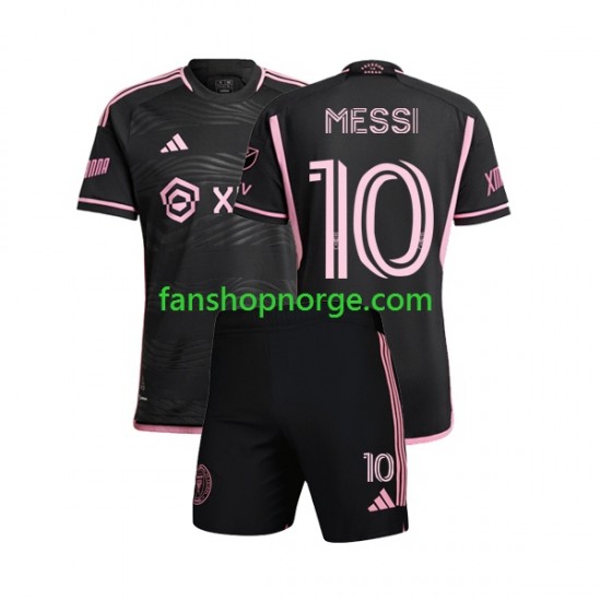 Billige Fotballdrakter Inter Miami Lionel Messi 10 Barn Bortedrakt 2023 Kortermet