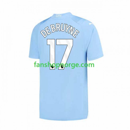 Billige Fotballdrakter Manchester City Kevin De Bruyne 17 Herre Hjemmedrakt 2023-2024 Kortermet