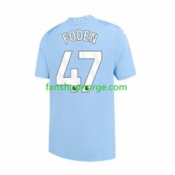 Billige Fotballdrakter Manchester City Phil Foden 47 Herre Hjemmedrakt 2023-2024 Kortermet