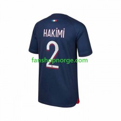 Billige Fotballdrakter Paris Saint-Germain Hakimi 2 Herre Hjemmedrakt 2023-2024 Kortermet