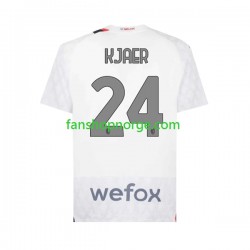 Billige Fotballdrakter AC Milan Simon Kjaer 24 Herre Bortedrakt 2023-2024 Kortermet
