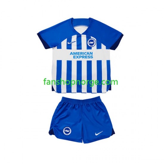 Billige Fotballdrakter Brighton Hove Albion Barn Hjemmedrakt 2023-2024 Kortermet