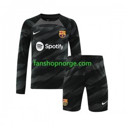Billige Fotballdrakter FC Barcelona Keeper Barn Bortedrakt 2023-2024 Langermet