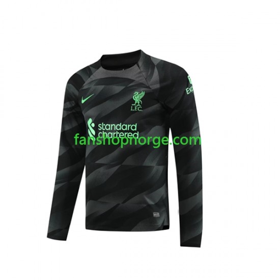 Billige Fotballdrakter Liverpool Keeper Herre Bortedrakt 2023-2024 Langermet