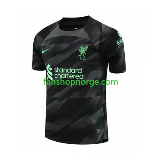 Billige Fotballdrakter Liverpool Keeper Herre Bortedrakt 2023-2024 Kortermet