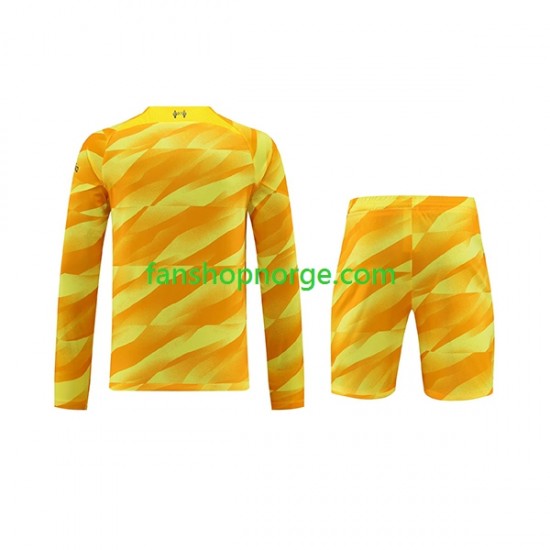 Billige Fotballdrakter Liverpool Keeper Barn Tredjedrakt 2023-2024 Langermet