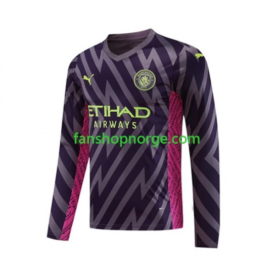Billige Fotballdrakter Manchester City Keeper Herre Bortedrakt 2023-2024 Langermet