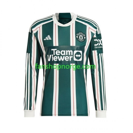 Billige Fotballdrakter Manchester United Herre Bortedrakt 2023-2024 Langermet