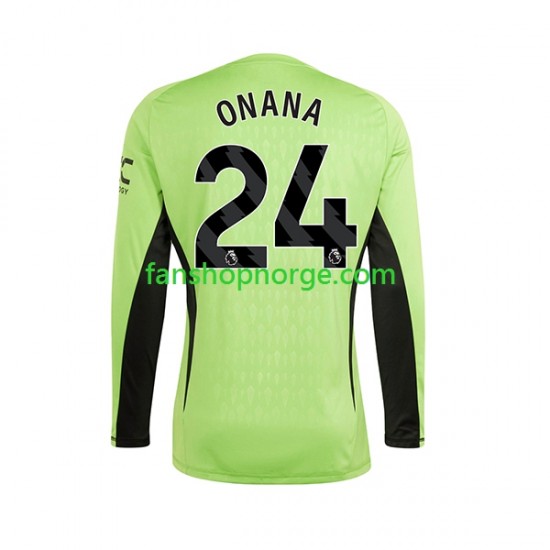 Billige Fotballdrakter Manchester United Andre Onana 24 Keeper Herre Hjemmedrakt 2023-2024 Langermet