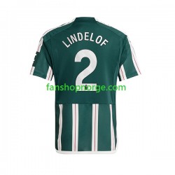 Billige Fotballdrakter Manchester United Lindelof 2 Herre Bortedrakt 2023-2024 Kortermet