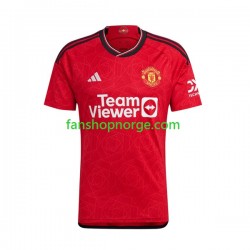 Billige Fotballdrakter Manchester United Sancho 25 Barn Hjemmedrakt 2023-2024 Kortermet