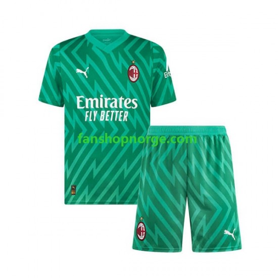 Billige Fotballdrakter AC Milan Keeper Barn Hjemmedrakt 2023-2024 Kortermet