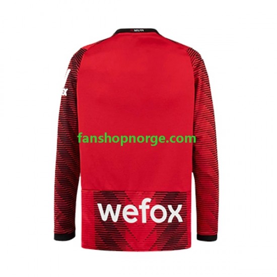 Billige Fotballdrakter AC Milan Herre Hjemmedrakt 2023-2024 Langermet