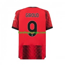 Billige Fotballdrakter AC Milan Olivier Giroud 9 Herre Hjemmedrakt 2023-2024 Kortermet