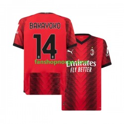 Billige Fotballdrakter AC Milan Tiemoue Bakayoko 14 Herre Hjemmedrakt 2023-2024 Kortermet