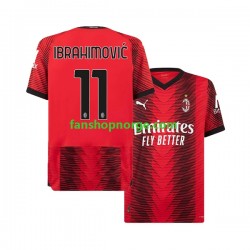 Billige Fotballdrakter AC Milan Zlatan Ibrahimović 11 Herre Hjemmedrakt 2023-2024 Kortermet