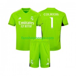 Billige Fotballdrakter Real Madrid Thibaut Courtois 1 Keeper Barn Hjemmedrakt 2023-2024 Kortermet