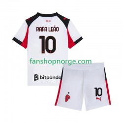 Billige Fotballdrakter AC Milan Rafael Leao 10 Barn Bortedrakt 2025-2026 Kortermet