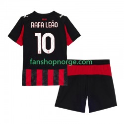 Billige Fotballdrakter AC Milan Rafael Leao 10 Barn Hjemmedrakt 2025-2026 Kortermet