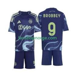 Billige Fotballdrakter AFC Ajax Brian Brobbey 9 Barn Bortedrakt 2025-2026 Kortermet