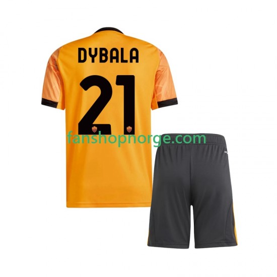 Billige Fotballdrakter Roma Dybala 21 Barn Bortedrakt 2025-2026 Kortermet