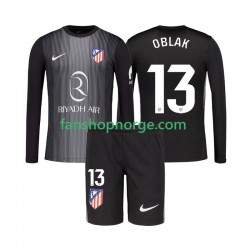 Billige Fotballdrakter Atlético Madrid Jan Oblak 13 Keeper Barn Bortedrakt 2025-2026 Langermet