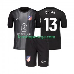 Billige Fotballdrakter Atlético Madrid Jan Oblak 13 Keeper Barn Bortedrakt 2025-2026 Kortermet