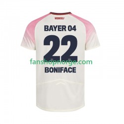 Billige Fotballdrakter Bayer 04 Leverkusen Victor Boniface 22 Herre Bortedrakt 2025-2026 Kortermet