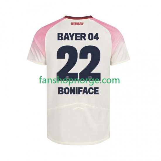 Billige Fotballdrakter Bayer 04 Leverkusen Victor Boniface 22 Herre Bortedrakt 2025-2026 Kortermet