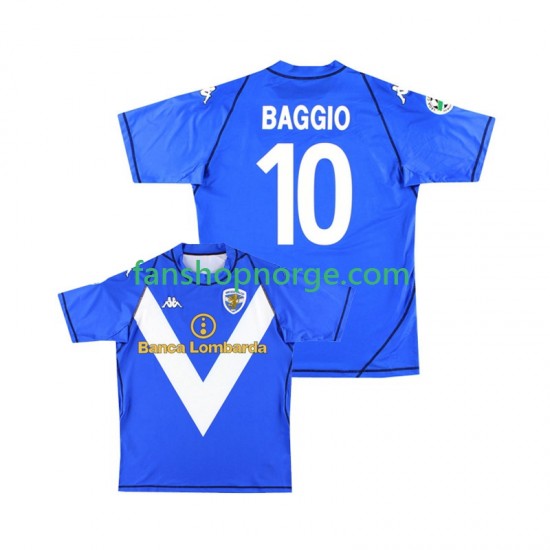 Billige Fotballdrakter Brescia Calcio Baggio 10 2003 Retro Herre Hjemmedrakt 2004 Kortermet