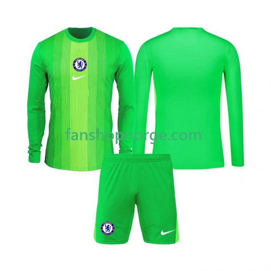 Billige Fotballdrakter Chelsea Keeper Barn Bortedrakt 2025-2026 Langermet