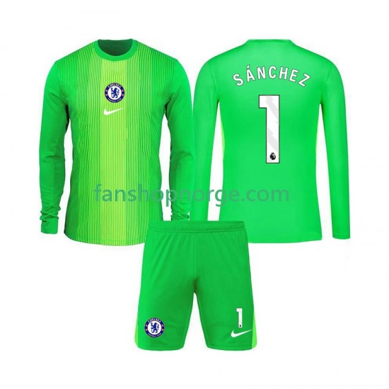 Billige Fotballdrakter Chelsea Robert Sanchez 1 Keeper Barn Bortedrakt 2025-2026 Langermet