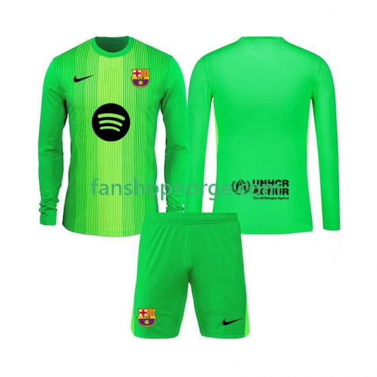 Billige Fotballdrakter FC Barcelona Keeper Barn Hjemmedrakt 2025-2026 Langermet