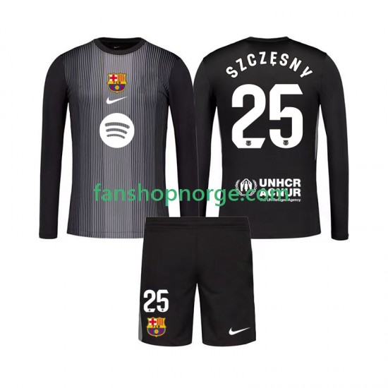 Billige Fotballdrakter FC Barcelona Szczesny 25 Keeper Barn Tredjedrakt 2025-2026 Langermet
