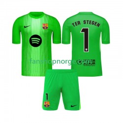 Billige Fotballdrakter FC Barcelona Ter Stegen 1 Keeper Barn Hjemmedrakt 2025-2026 Kortermet