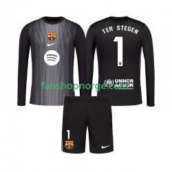 Billige Fotballdrakter FC Barcelona Ter Stegen 1 Keeper Barn Tredjedrakt 2025-2026 Langermet