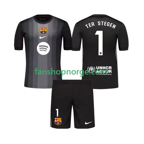 Billige Fotballdrakter FC Barcelona Ter Stegen 1 Keeper Barn Tredjedrakt 2025-2026 Kortermet