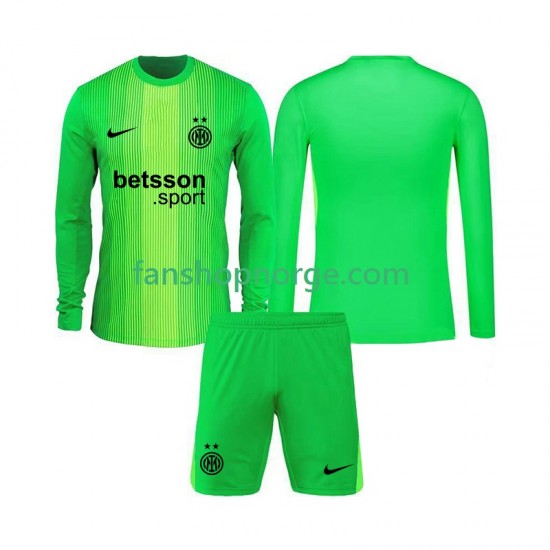 Billige Fotballdrakter Inter Milan Keeper Barn Tredjedrakt 2025-2026 Langermet