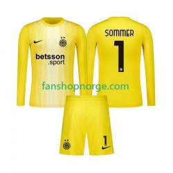Billige Fotballdrakter Inter Milan Yann Sommer 1 Keeper Barn Bortedrakt 2025-2026 Langermet