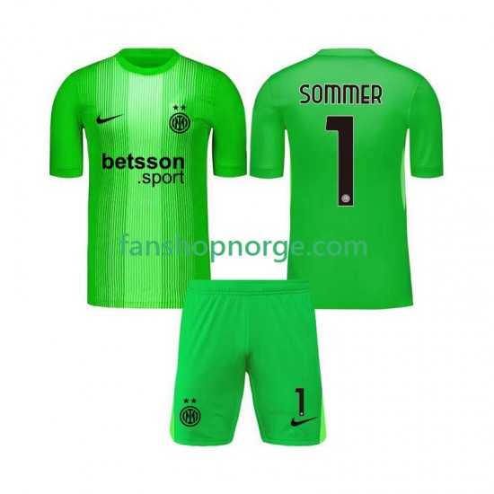 Billige Fotballdrakter Inter Milan Yann Sommer 1 Keeper Barn Tredjedrakt 2025-2026 Kortermet