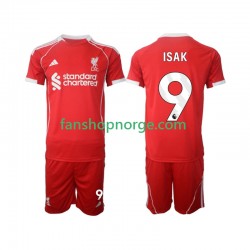 Billige Fotballdrakter Liverpool ISAK 9 Barn Hjemmedrakt 2025-2026 Kortermet