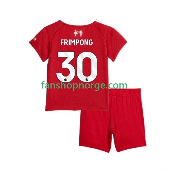 Billige Fotballdrakter Liverpool Jeremie Frimpong 30 Barn Hjemmedrakt 2025-2026 Kortermet