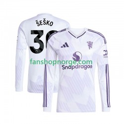 Billige Fotballdrakter Manchester United Benjamin Sesko 30 Herre Bortedrakt 2025-2026 Langermet