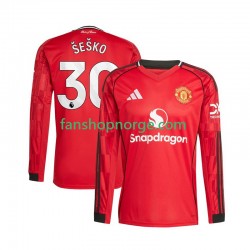 Billige Fotballdrakter Manchester United Benjamin Sesko 30 Herre Hjemmedrakt 2025-2026 Langermet
